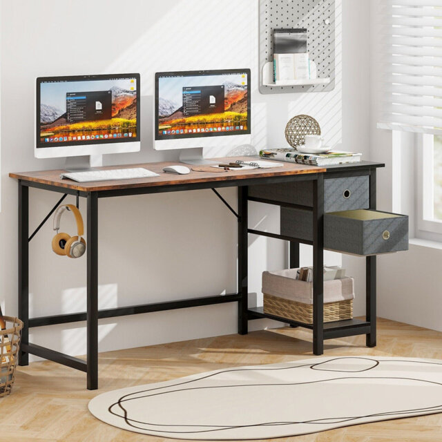 Addelaide Metal Base Writing Desk