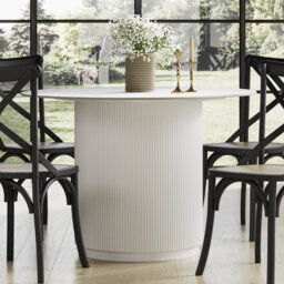 FUJI ROUND SINTERED STONE DINING TABLE