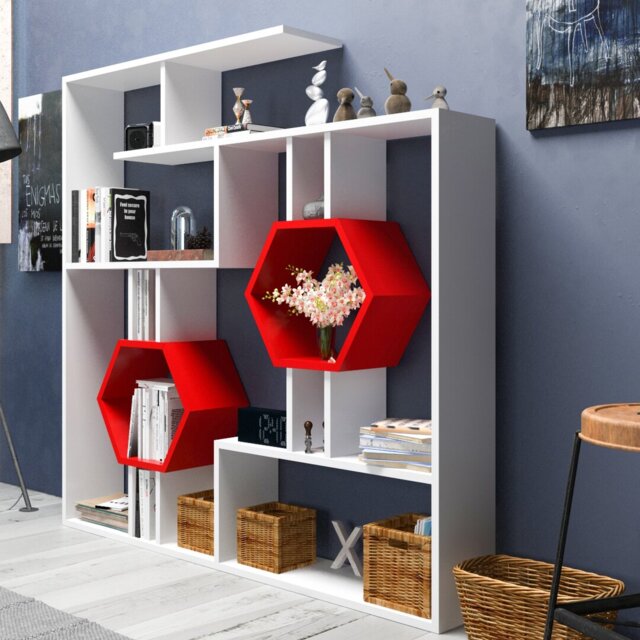 Swenson 134cm H x 134cm W Bookcase