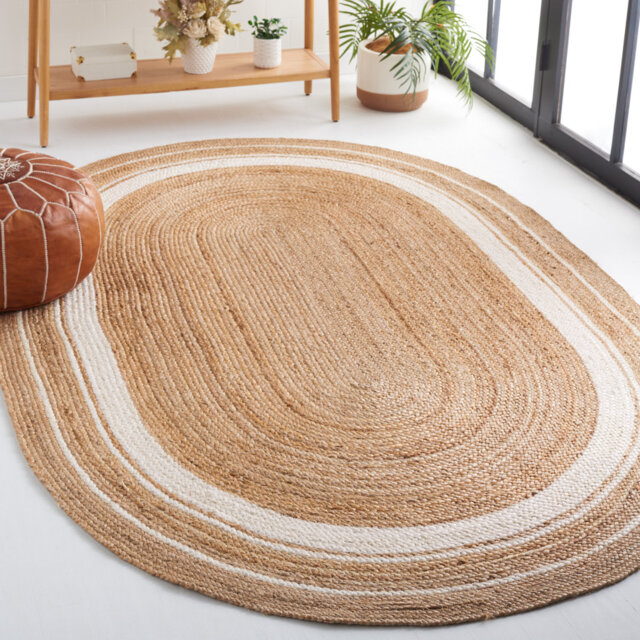 Natura Fiber 812 Jute Area Rug in Natural/Ivory