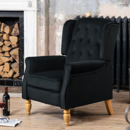 Ailith 70cm Wide Velvet Wing Chair Recliner