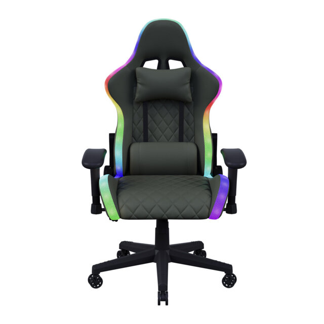 Gaming Chair With LED Lights And Lumbar Massage