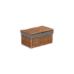 Wicker Storage Basket Hamper with Lining