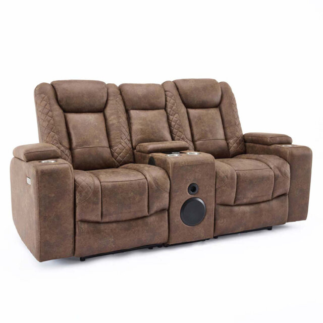 Roska 6 Seater Linen Reclining Sofa