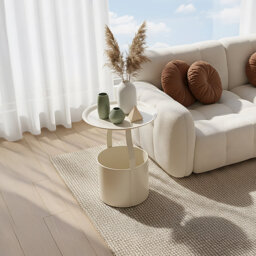 Decorative Side Table with Storage Space