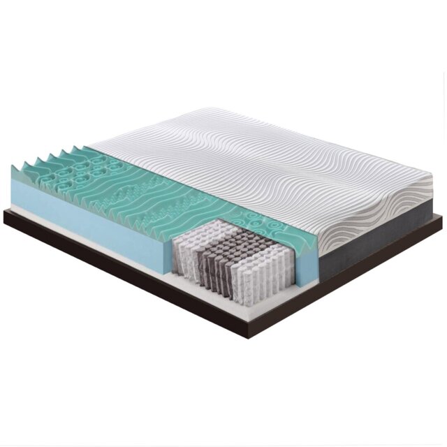 Atka Pocket Spring Mattress - Memory Foam - 20 cm High - Removable Cover - Orthopedics