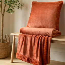 Velvet And Faux Fur 150x200cm Blanket Throw