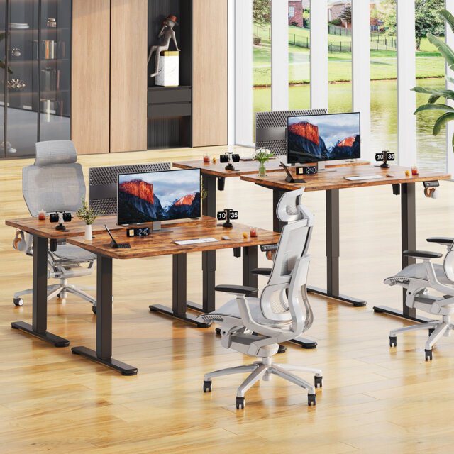 Adjustable Metal Base Standing Desk