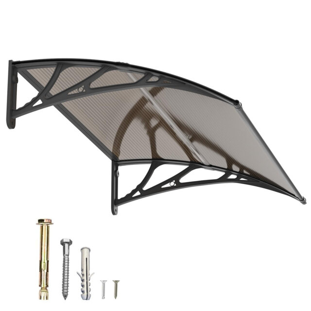 Door & Window Canopy Awning UV-Resistant Outdoor Shelter for Front Door, Porch & Patio, Rain Snow Protection