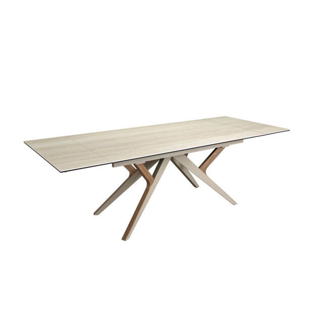 260 cm Extendable Rectangular Marble Top Dining Table