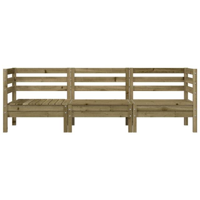 Marlow Home Co. Garden Sofa 3-Seater Solid Wood Douglas