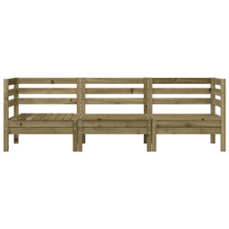 Marlow Home Co. Garden Sofa 3-Seater Solid Wood Douglas
