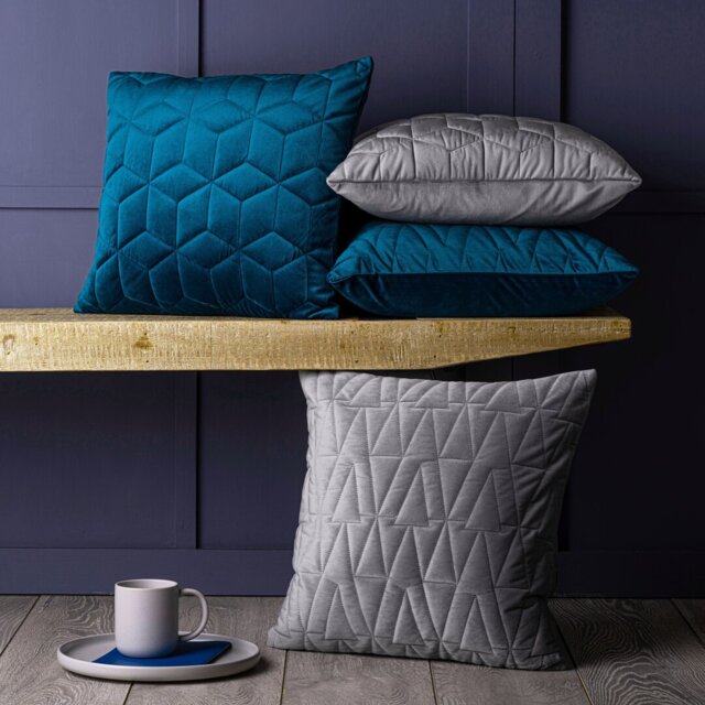Lukes Geometric Square Cushion Cover