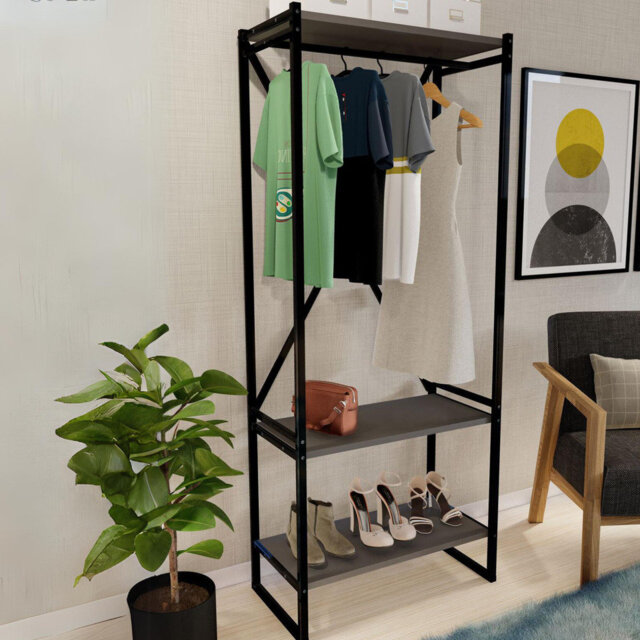 Ailynn Metal Freestandling Coat Rack