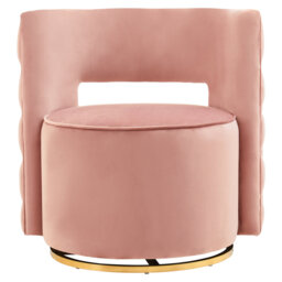Velvet Swivel Club Chair