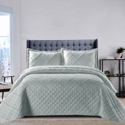 Dez Polyester Geometric Shapes Bedspread with Pillow Shams Included