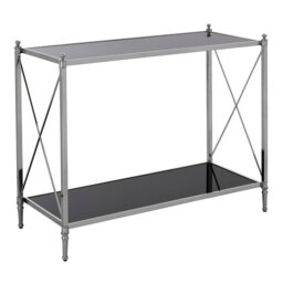101cm Glass Top Console Table