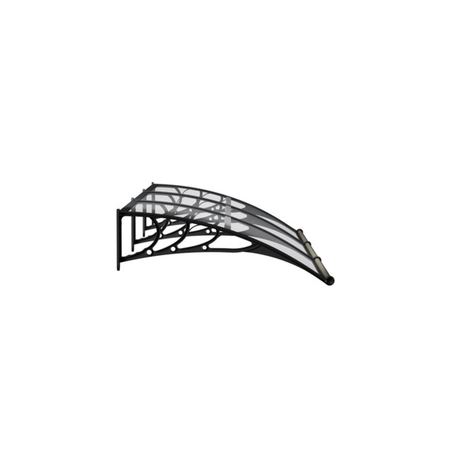Outdoor Transparent Door Canopy Window Awning with Drainage Channel