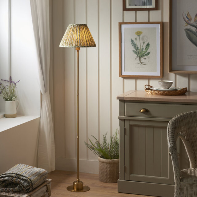 Burley Rechargeable and Leaf 30cm peachy keen shade Floor Lamp