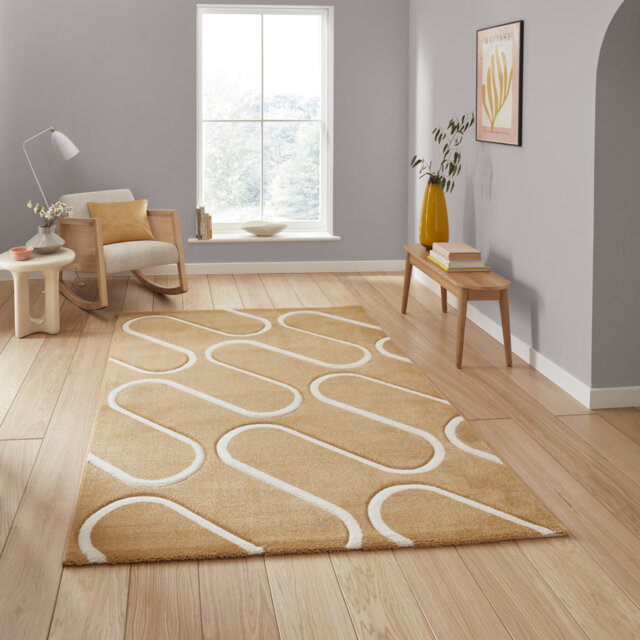 Catherine Lansfield Geometric Shapes Area Rug