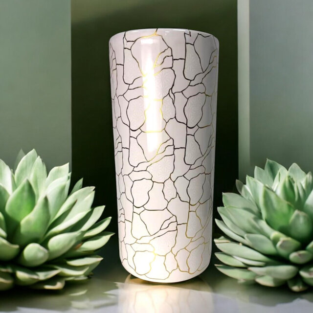 "Elegant Ceramic Umbrella & Walking Stick Stand β 18 "" High Decorative Freestanding Vase for Home DΓ©cor"
