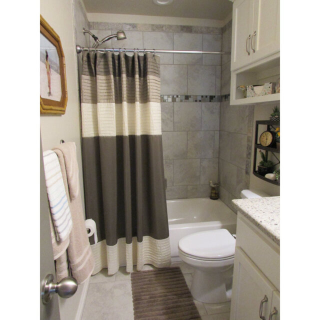 Polyester Shower Curtain Set