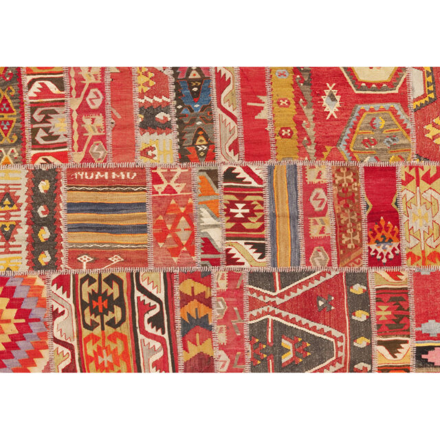 Adryen Rectangle Moroccan Vinyl Area Rug