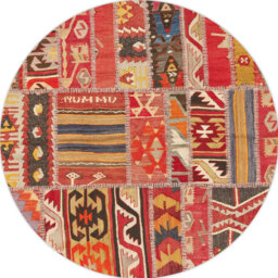 Adryen Moroccan Vinyl Machine Printed Area Rug