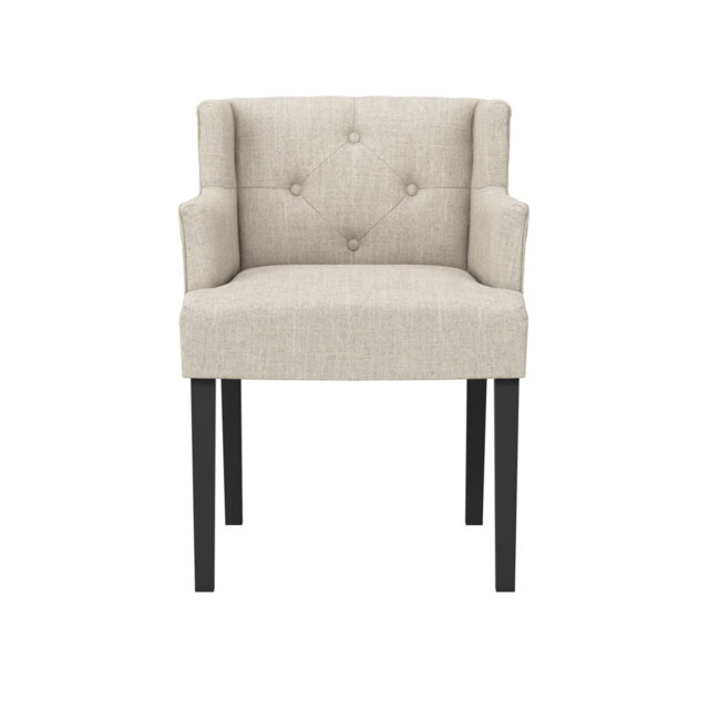 SHAY WINGED DINING CHAIR WITH ARMS