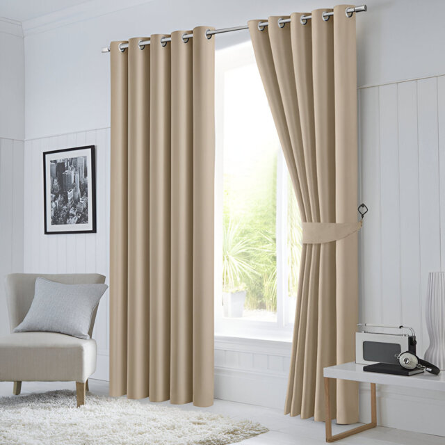 Lapel Blackout Curtain Pair