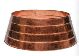 Large Copper Metal Christmas Tree Skirt