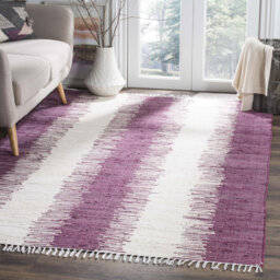 Lady Lake Hand-Woven Purple Area Rug