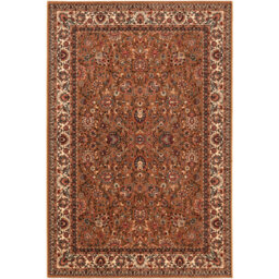 Branches Machine Woven Wool Dark Gold Rug