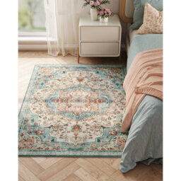 Area Rug, Rug For Bedroom, Non-Slip Carpet, Traditional Vintage Style, Home Decor, For Living Room, Kitchen, Dining Room, Machine Washable