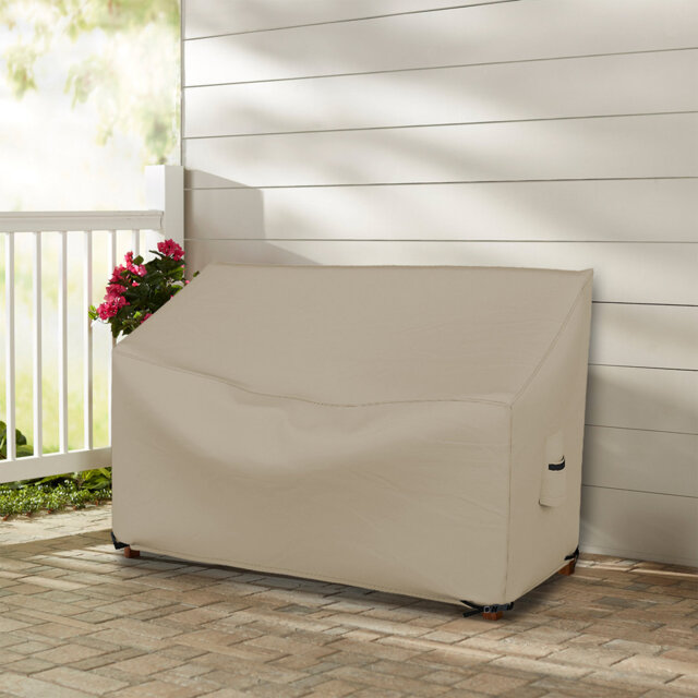 HeavyDuty Multipurpose Waterproof Outdoor Bench Cover, Patio Lounge 3-Seat Deep Bench Cover