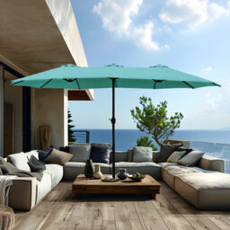 Ayram 457.2cm X 274.3cm Rectangular Market Parasol