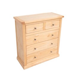 Dedrick 90cm W 5 - Drawer Chest of Drawers