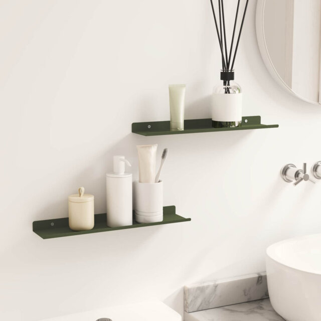 Floating Shelf Wall-Mounted Steel Home Storage Shelving Modern Shelves