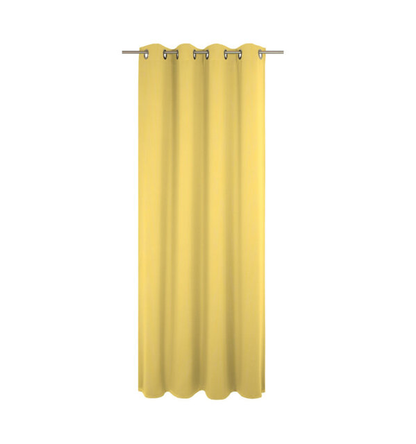 Uni Collection Light 100% Cotton Opaque Grommet / Eyelet Single Curtain Panel