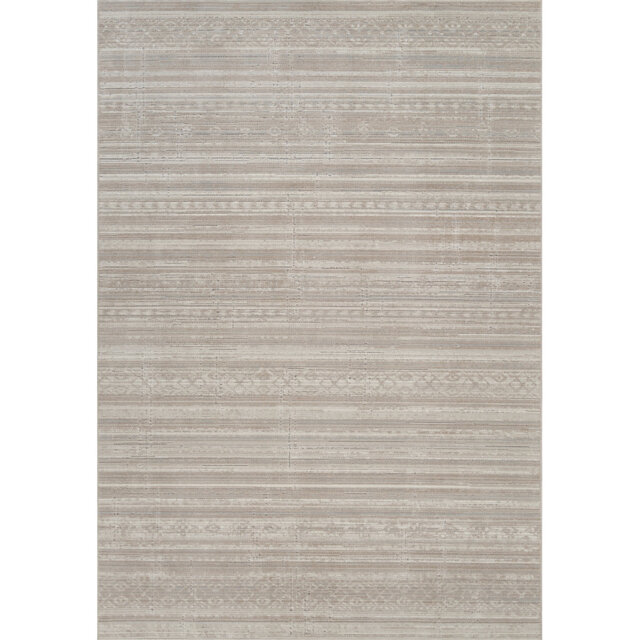 Washable Living Room Motif Traditional Area Rug – Soft Polypropylene Weaving, Low Pile, Non Slip Cotton Backing for Elegant Indoor Spaces, Beige