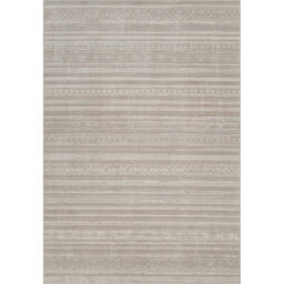 Washable Living Room Motif Traditional Area Rug – Soft Polypropylene Weaving, Low Pile, Non Slip Cotton Backing for Elegant Indoor Spaces, Beige