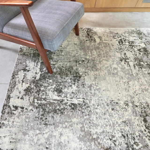 Modern Rug, Anti Shed Abstract Rug For Bedroom, & Living Room, Modern Rug For Dining Room, Grey Rug