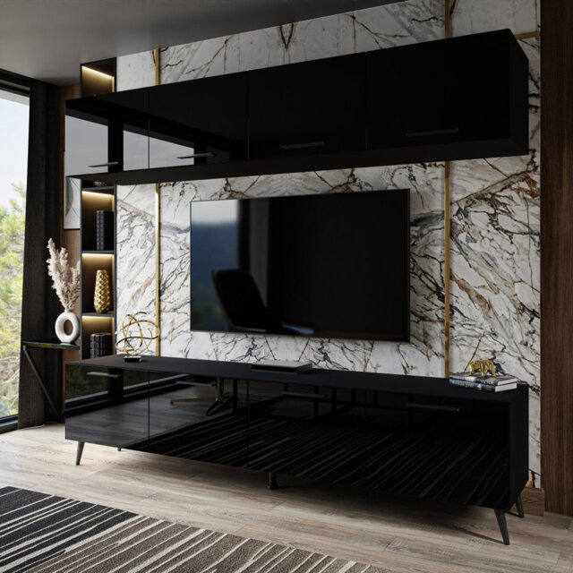 "Galnares Unfinished Floating Entertainment Centre for TVs up to 75"""