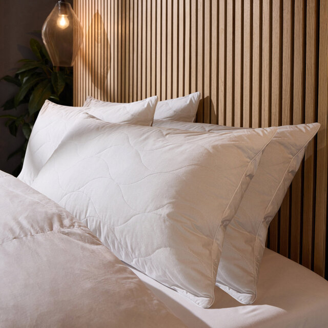 Snuggledown Luxurious Hotel Cotton Quilted Pillow â Premium Support & Five-Star Comfort