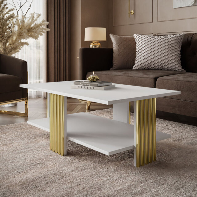 Four Leg Coffee Table with Storage