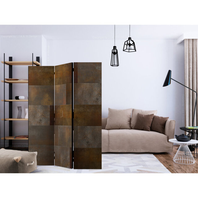 135cm W x 172cm H 3 - Panel Wood Folding Room Divider