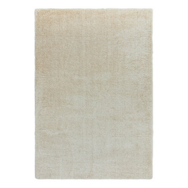 Natonia Shiny Shaggy Beige Area Rug