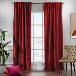 Extra Long & Extra Wide Matte Velvet Curtain Panel