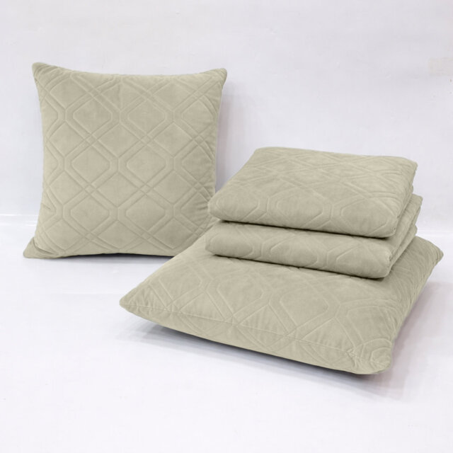 Luxury Diamond Velvet Cushion Covers Set Of 4 Soft Cushion Cases Sofa, Throw