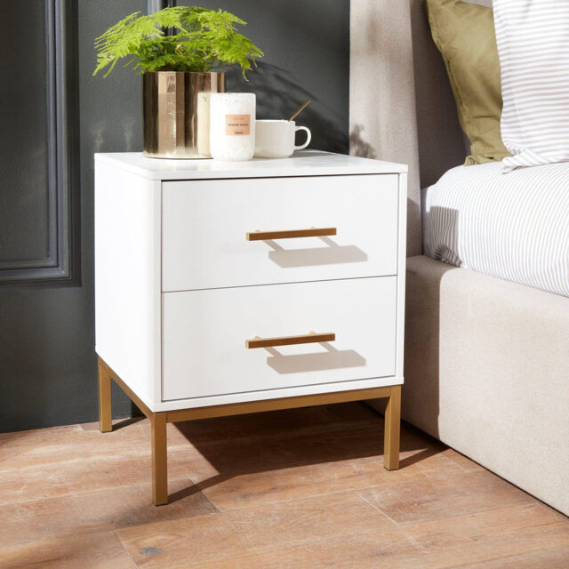 Agna 44cm W Bedside Table